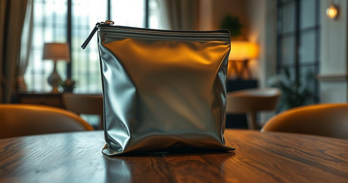 Saco Metalizado com Zip: Praticidade e Estilo