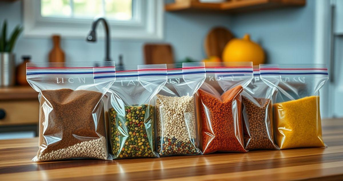 Saco Ziplock Pequeno Aumente a Organização em Sua Cozinha