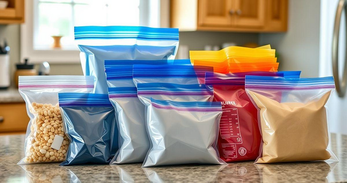 Saco Ziplock Tamanhos Diversos para Armazenamento Eficiente