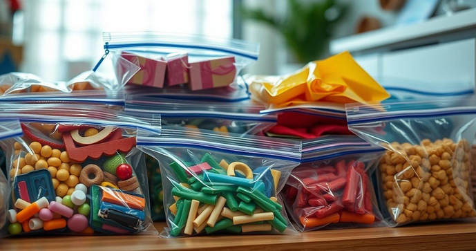 Saquinho Ziplock Pequeno e Prático para Organização